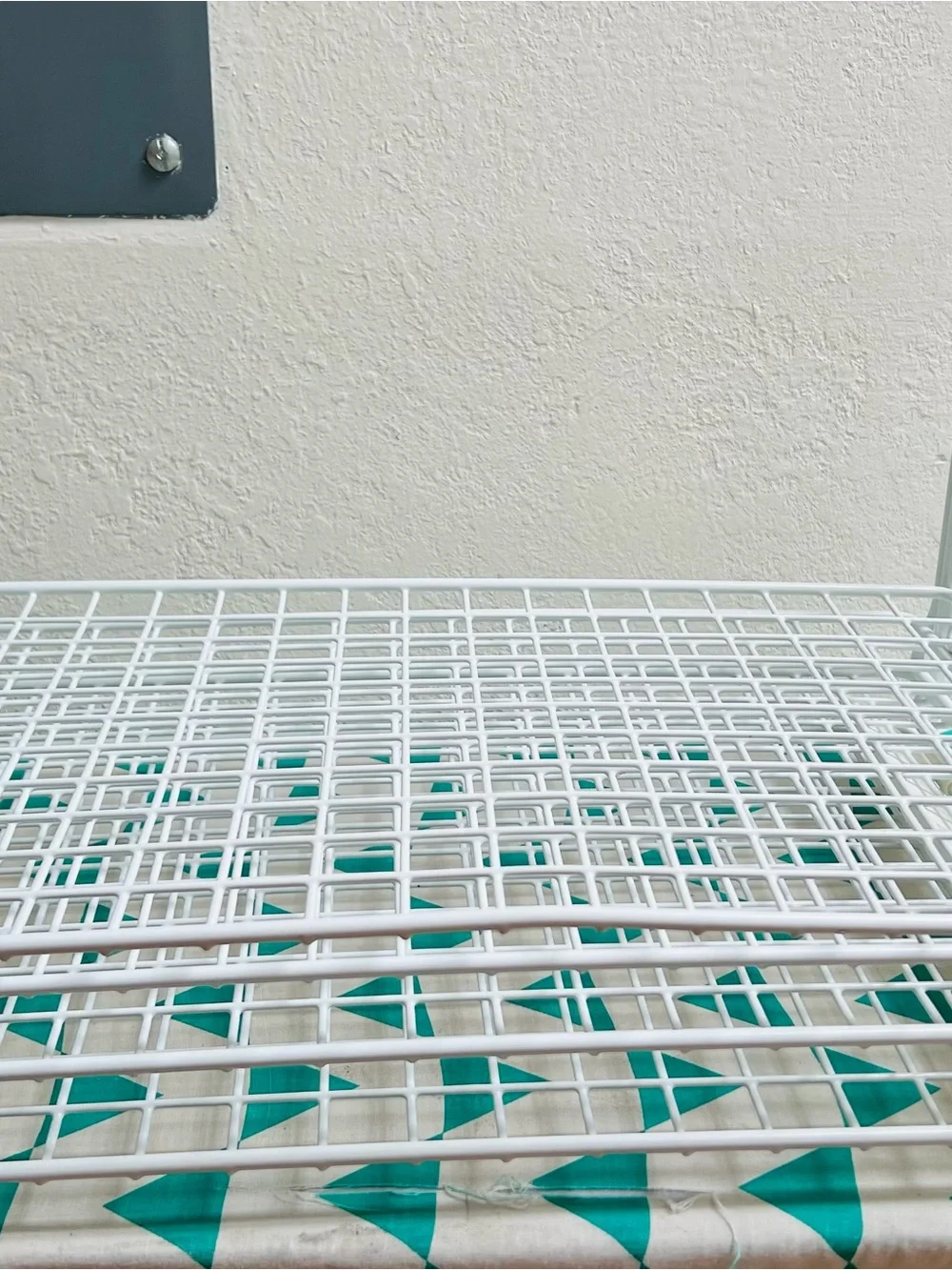 4 White Wire stackable Shelf Organizer - Brand